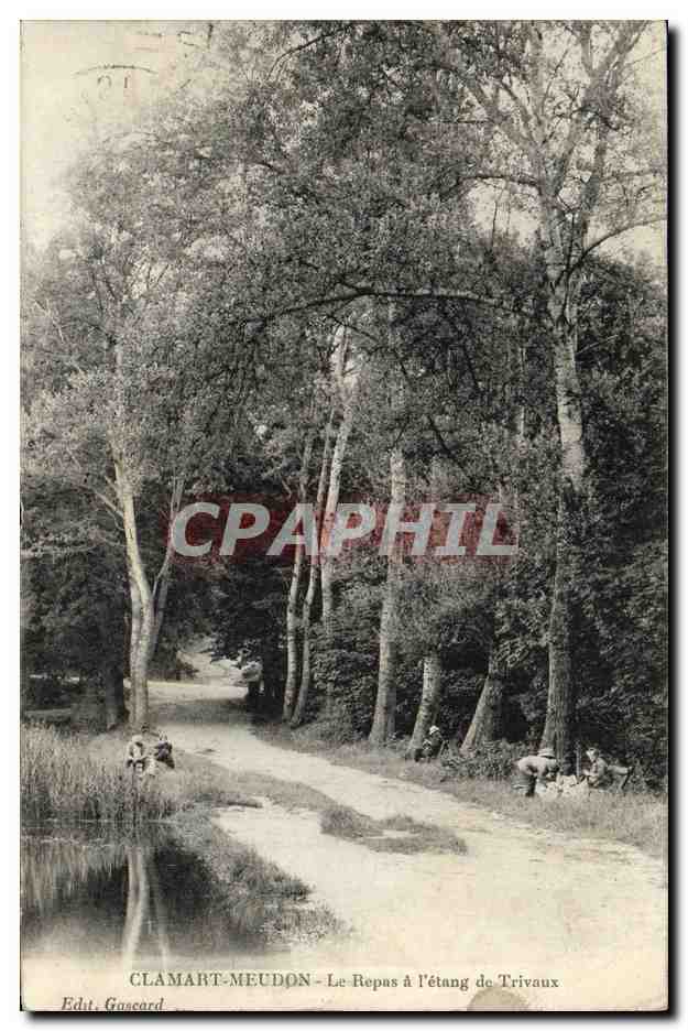 CPA Clamart Meudon Le Repas a l etang de Trivaux