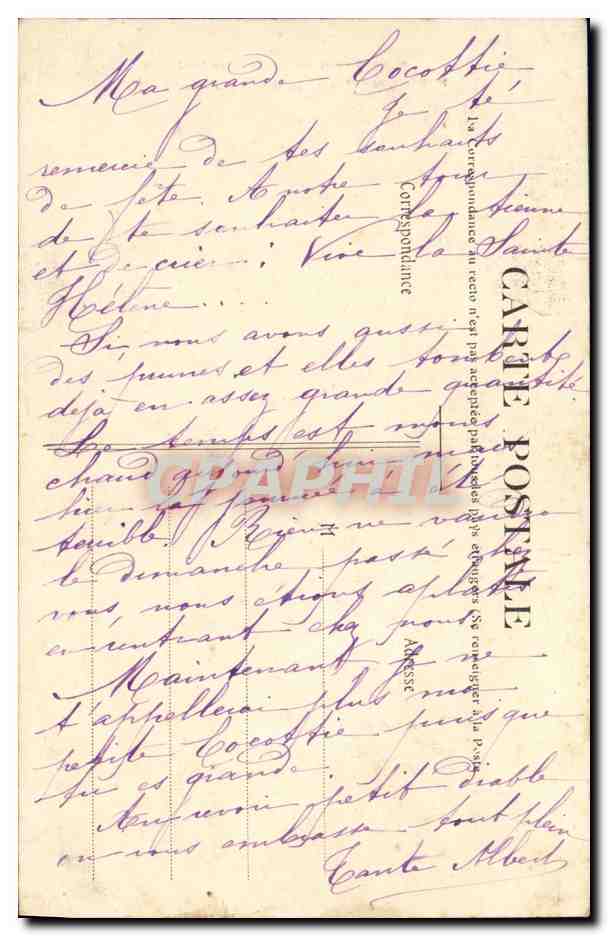 CPA Foret de Meudon Route de Verrieres prise du carrefour de la Patte d4Oie  — Rückseite