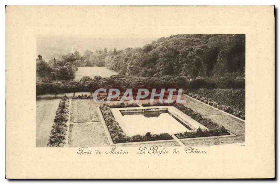 CPA Foret de Meudon Le Bassin du Chateau