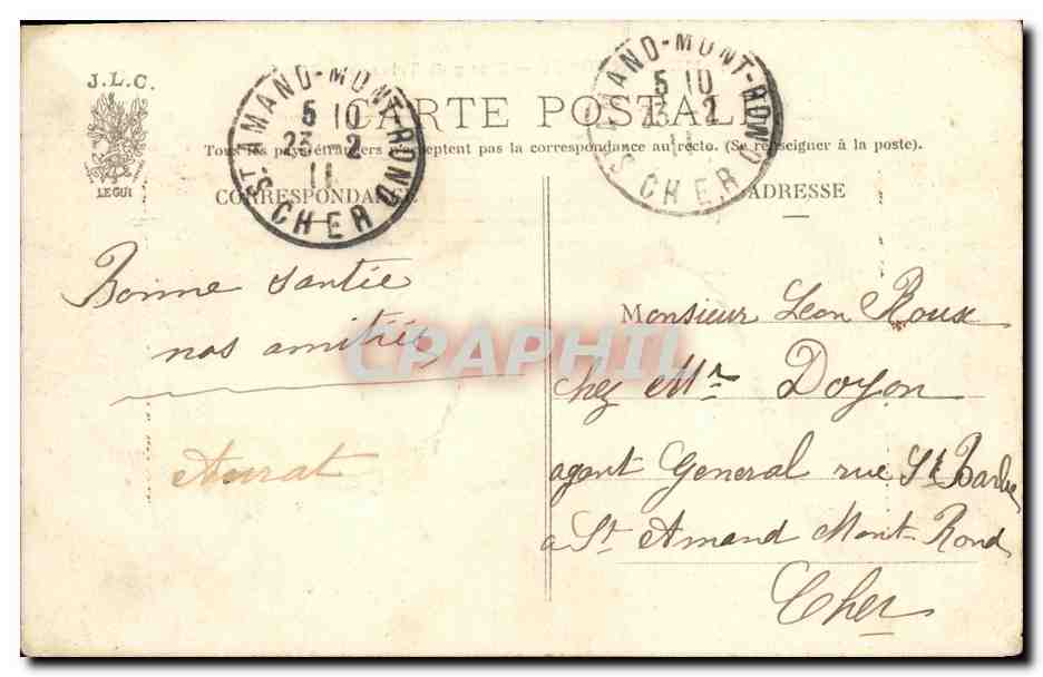 CPA Meudon Foret Etang de Trivaux — Rückseite