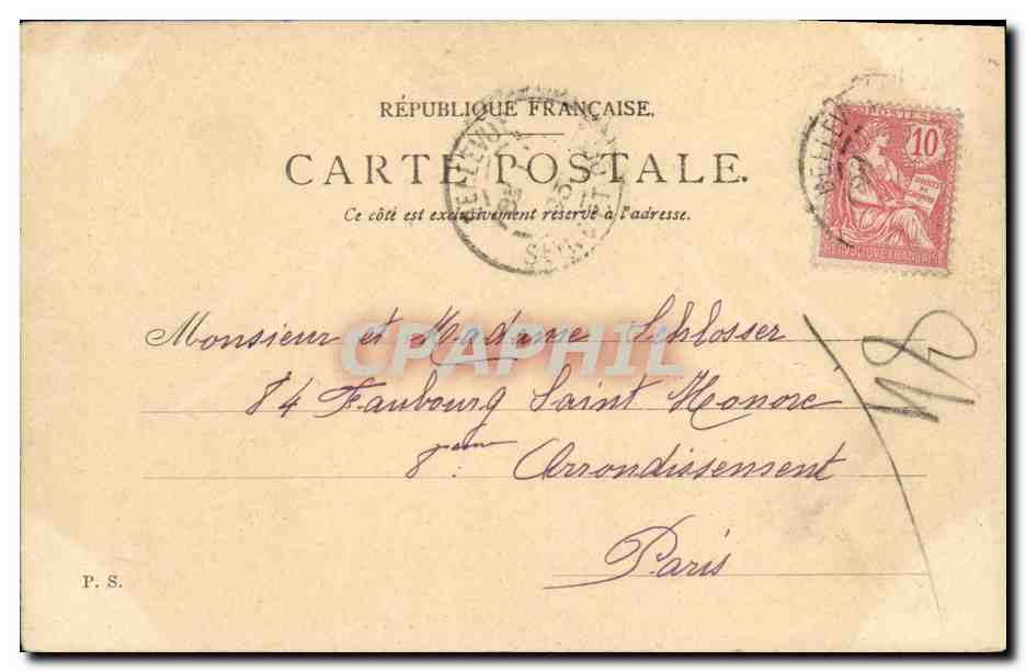 Les Bords de la Seine — Meudon et le Tir aux Pigeons — Éditeur P. S. & D. Épitha + 760 — Rückseite