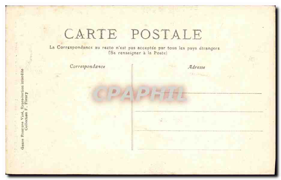 CPA Foret de Meudon Clamart La Fontaine Ste Marie — Rückseite