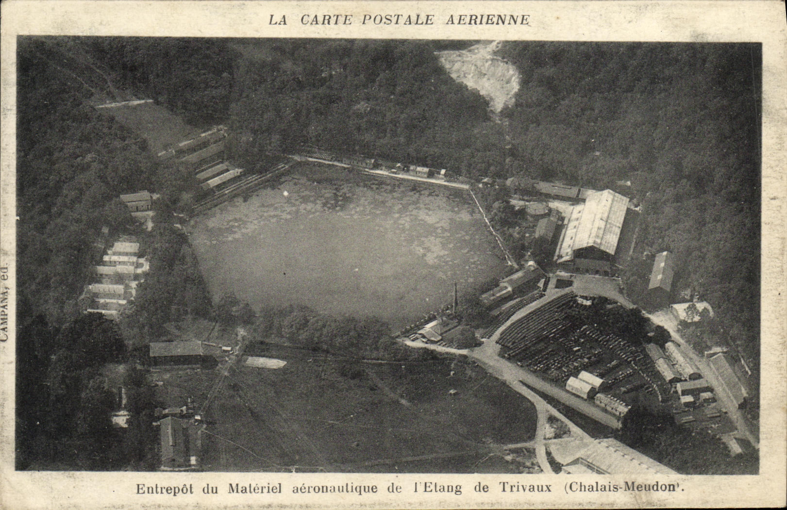 CPA Entrepot du Materiel aeronautique de l Etang de Trivaux Chalais Meudon 
