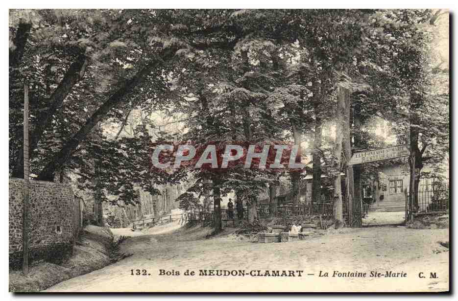 CPA Bois de Meudon Clamart La Fontaine Ste Marie Restaurant