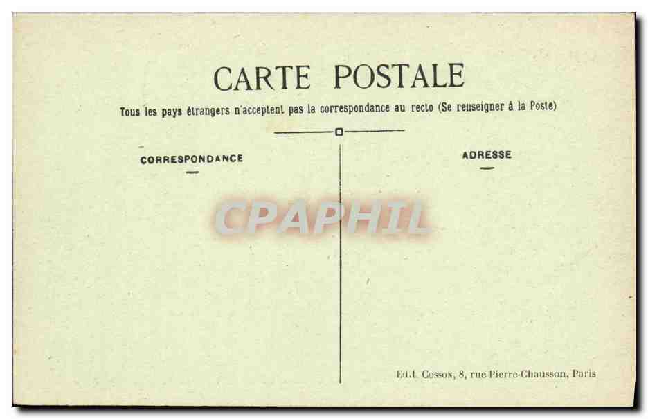 CPA Bois de Meudon Clamart La Fontaine Ste Marie Restaurant — Rückseite