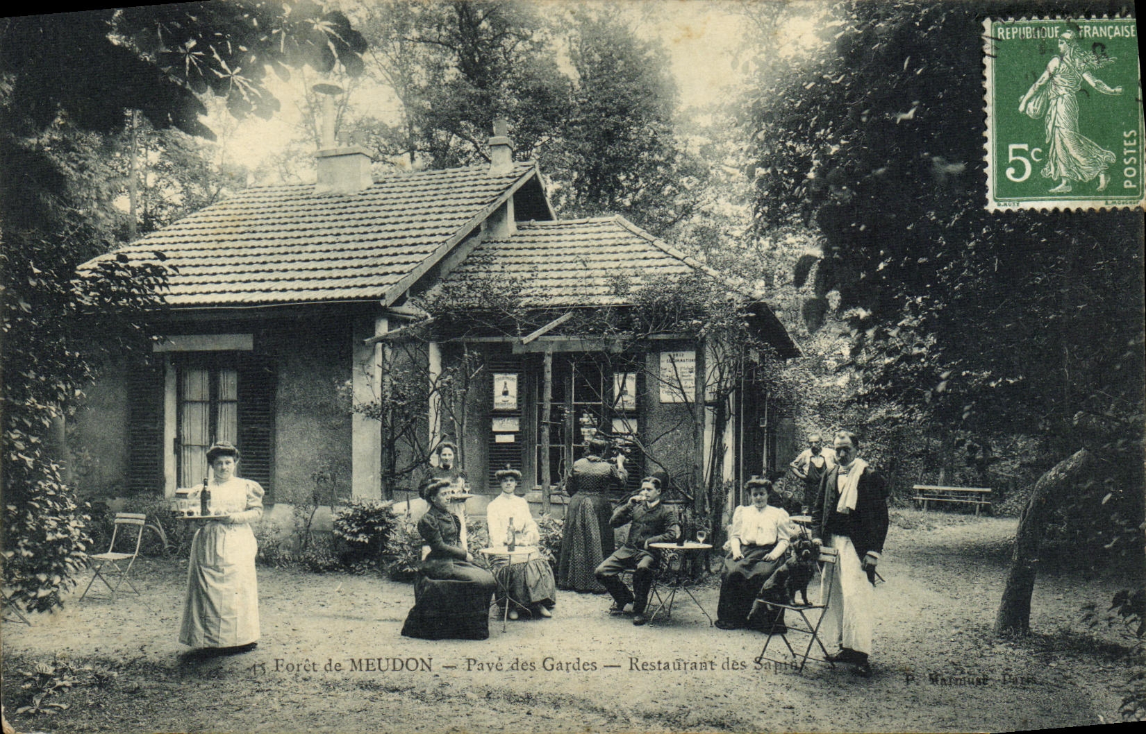 Forêt de Meudon — Pavé des Gardes — Restaurant des Sapins — P. Darmuse Farge