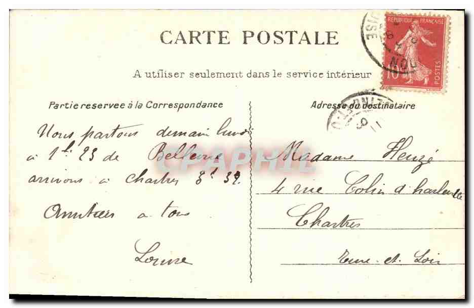 Meudon — La Maison Mexicaine et le Pont du Chemin de fer — Collection Artistique, Meudon — Verso