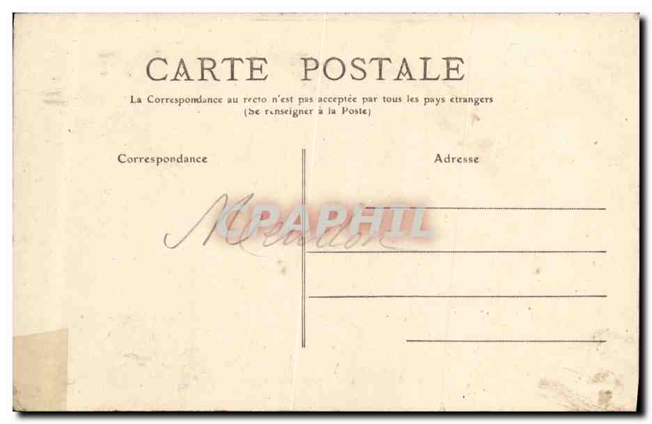 CPA Meudon L avenue Jacqueminot — Rückseite
