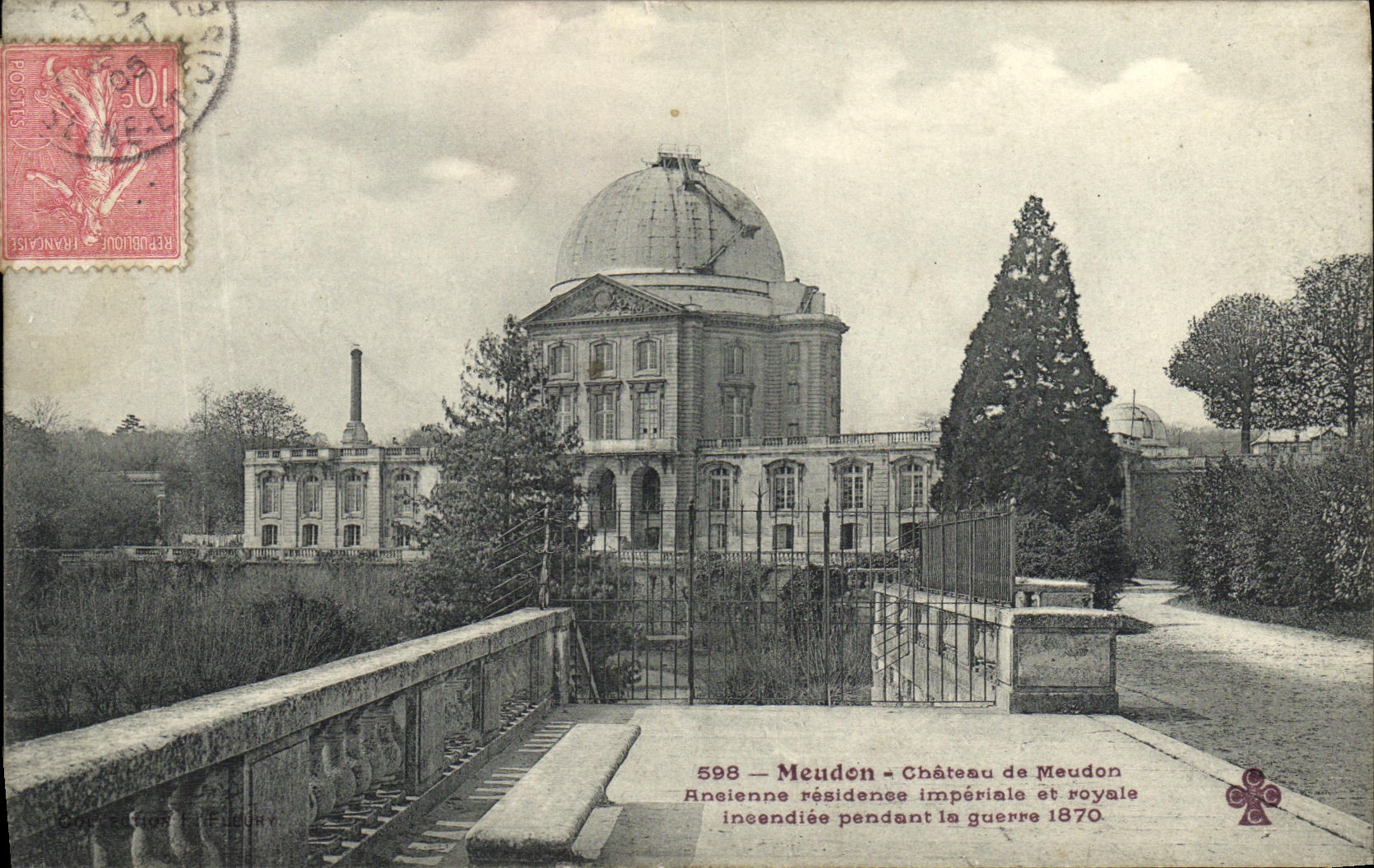 Meudon — Château de Meudon — résidence impériale et royale incendiée pendant la guerre 1870