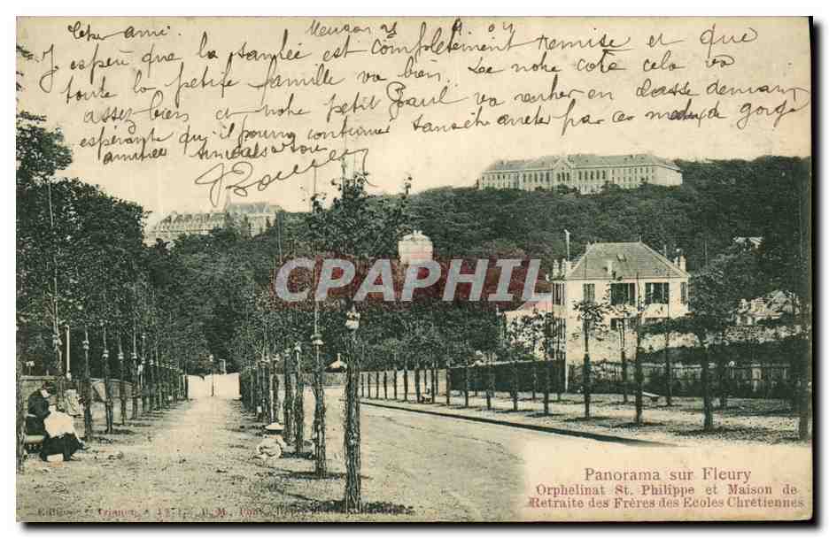 CPA Panorama sur Fleury Orophelinat St philippe et maison de retraite 