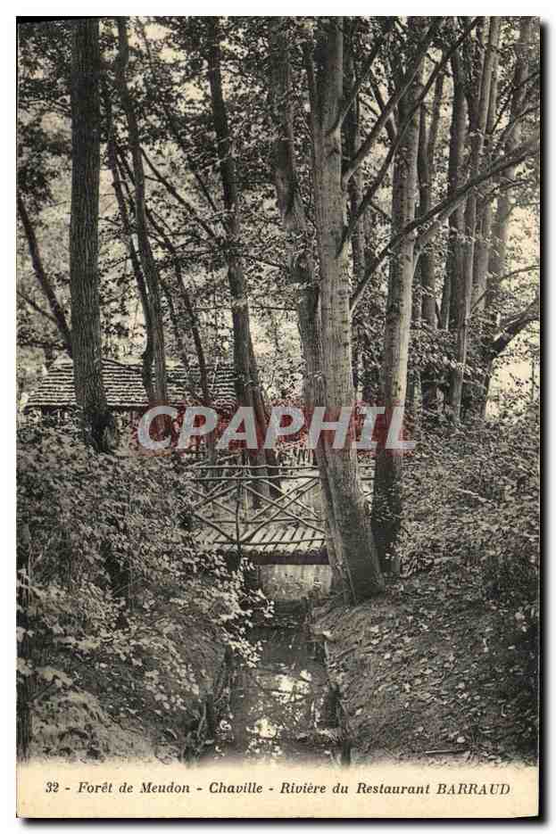 CPA Foret de Meudon Chaville Riviere du Restaurant Barraud