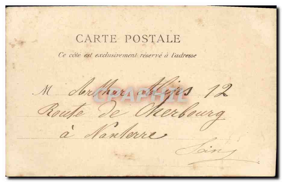 CPA Nanterre Le Puits et la Grotte Sainte Genevieve  — Rückseite
