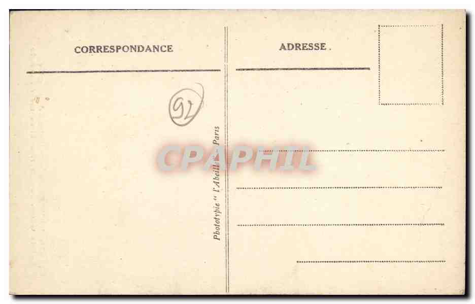 CPA Nanterre Interieur de L Eglise Sainte Genevieve guerissant un aveugle  — Rückseite