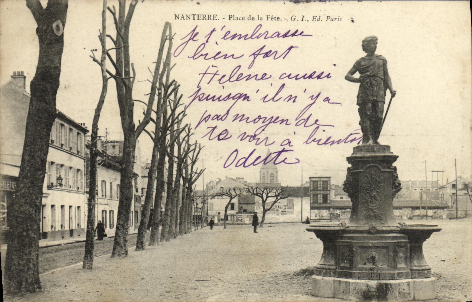 CPA Nanterre Place de la fete