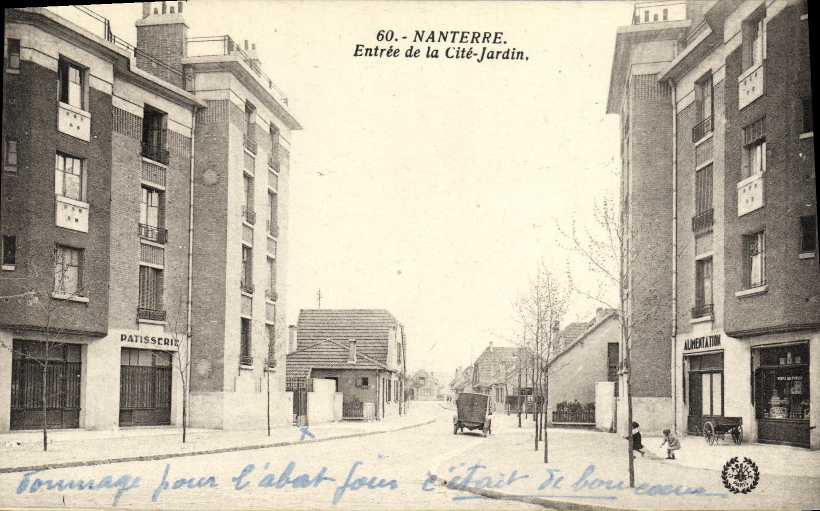 CPA Nanterre entree de la Cite Jardin Patisserie Alimentaiton