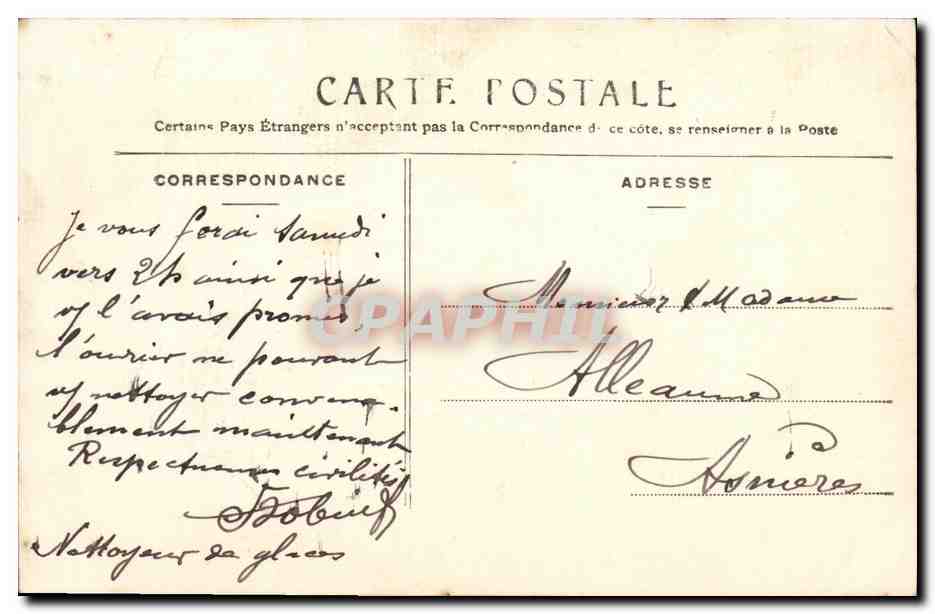 CPA Neuilly Sur Seine Ancienne Propriete de Richard Wallace — Rückseite