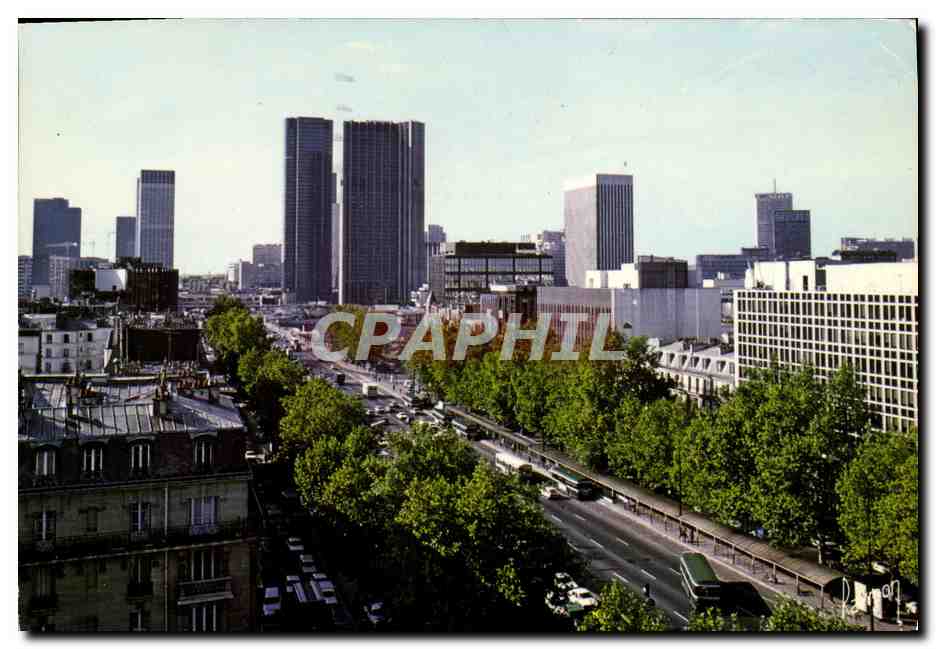 CPM Neuilly Sur Seine Avenue Charles de Gaulle Vue sur la Defense