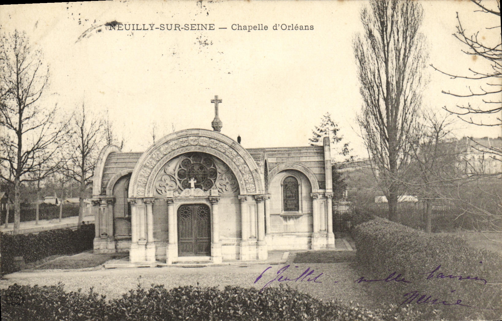 CPA Neuilly Sur Seine Chapelle d Orleans