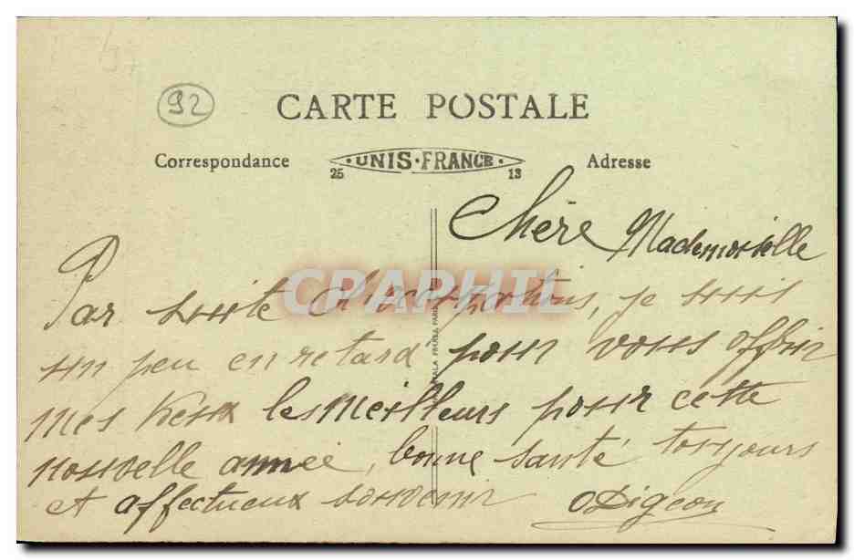 CPA Neuilly Sur Seine Vue D Ensemble Maison Hahnemann Rue de chezy  — Rückseite