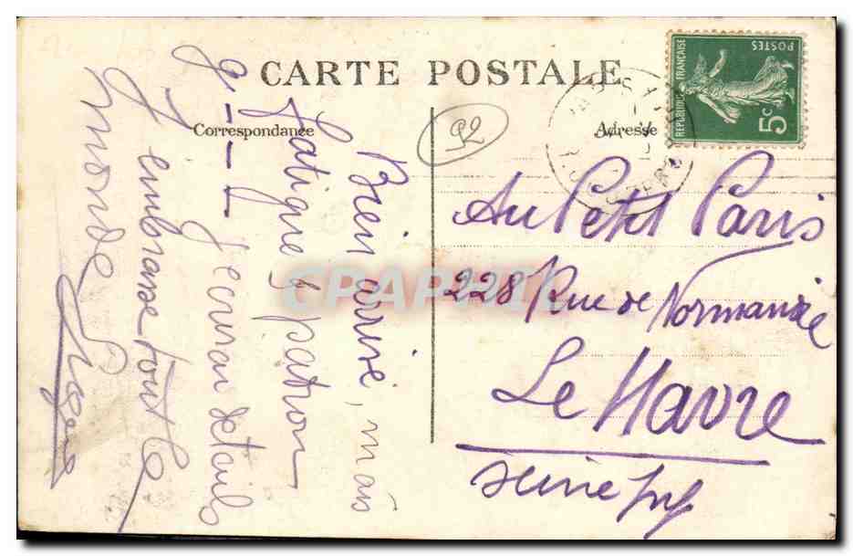 CPA Neuilly Sur Seine Porte Maillot Monument eleve a la Memoire de Levassor Un des fondateurs automobilisme Automobile — Rückseite