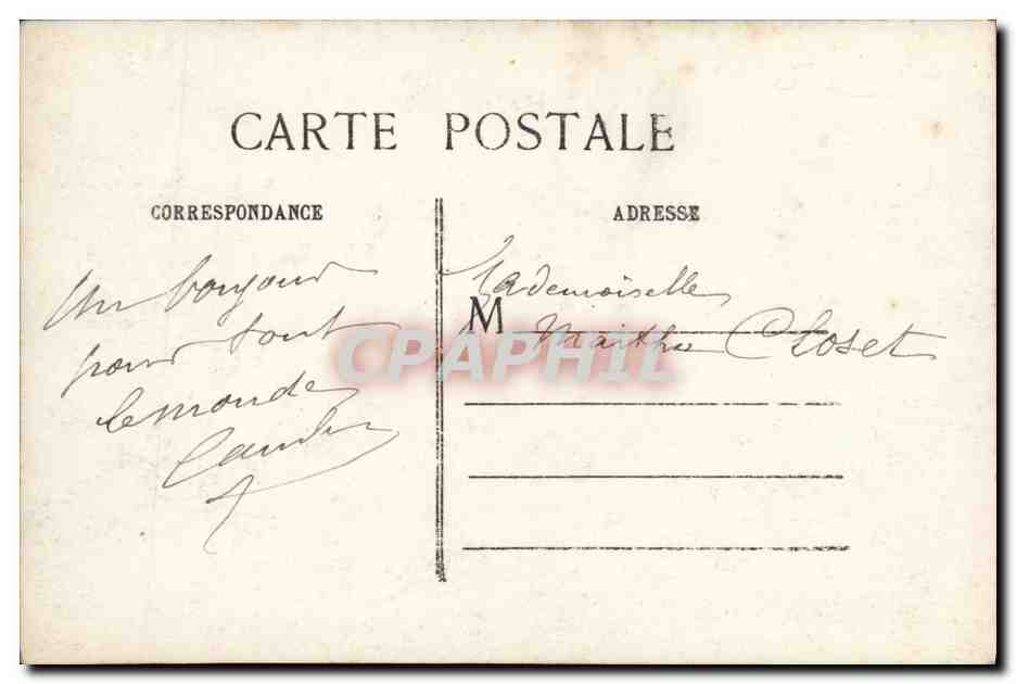 CPA Neuilly Sur Seine Rue De La Ferme Crue de la Seine Janvier 1910 Inondations A la ferme — Rückseite