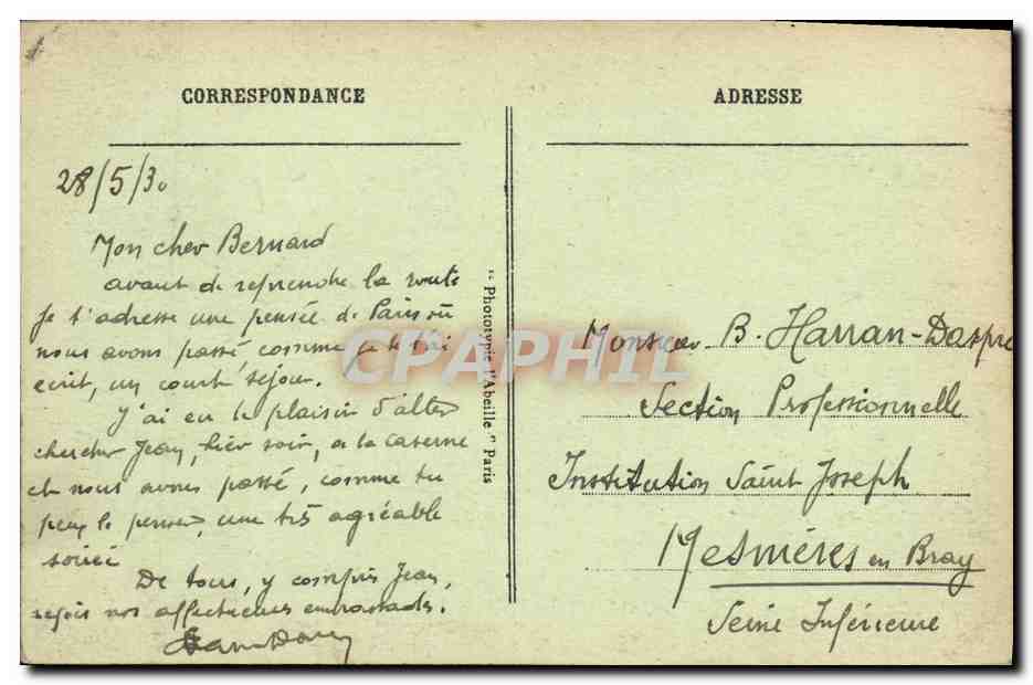 CPA Neuilly Sur Seine Le Chateau de Madrid — Rückseite