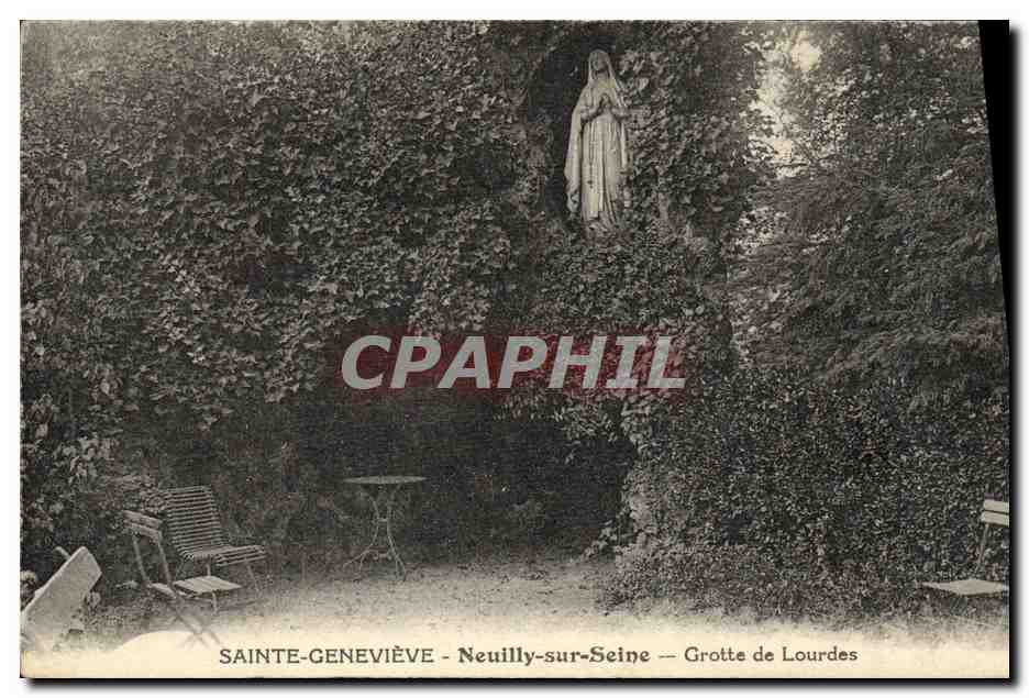 CPA Neuilly Sur Seine saint Genevieve Grotte d eLourdes
