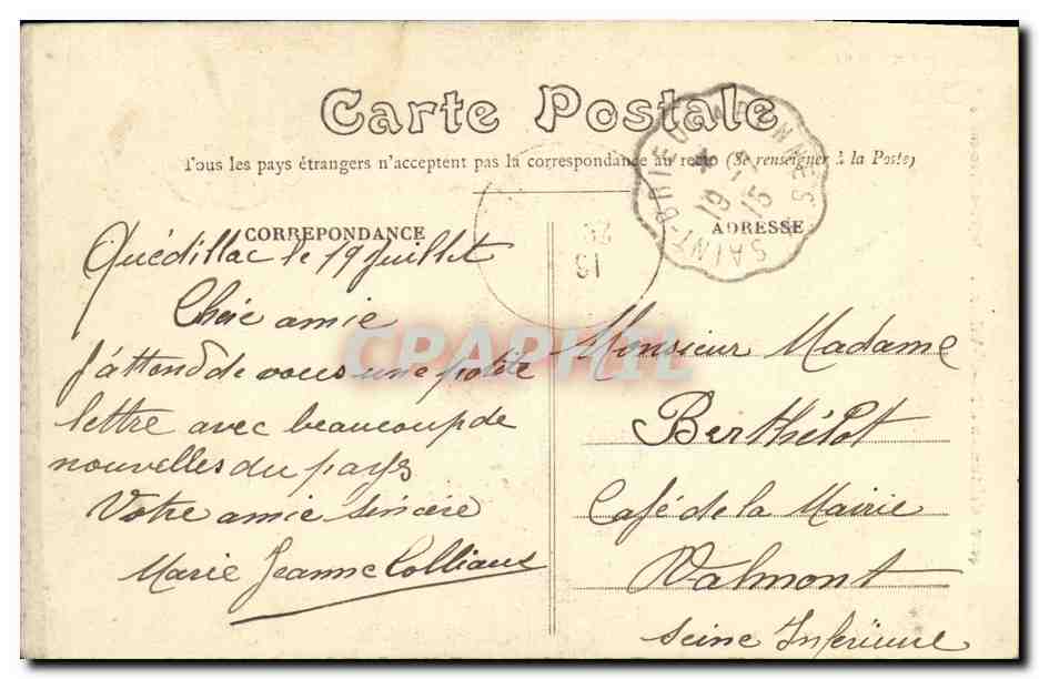 CPA Costumes d Ille et Vilaine Femmes Folklore Joyeuse promenade — Verso