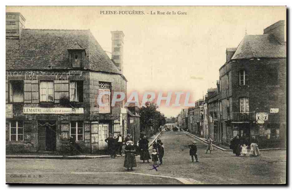 Pleine-Fougères — La Rue de la Gare — Lemaître, éditeur