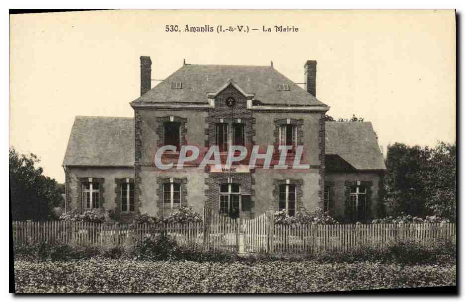 Amanlis (I.-&-V.) — Das Rathaus — unbekannter Verleger, Seriennummer 530 - Vorderseite