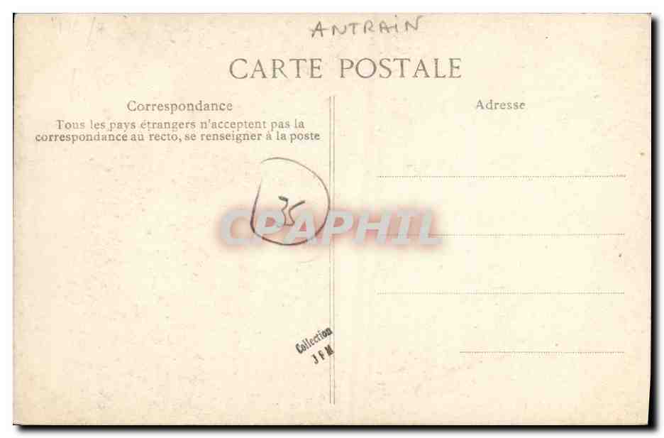 Antrain — Gracieux sourire d'une bonne vieille Antrainaise — COSTUMES BRETONS, n°418 — Rückseite