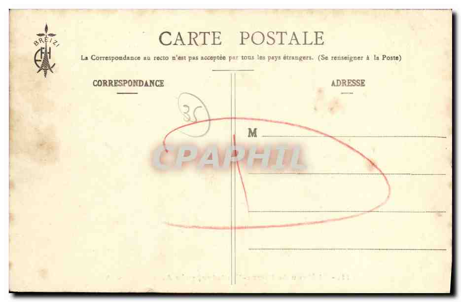 CPA Antrain Le Chateau de Bonnefontaine — Rückseite