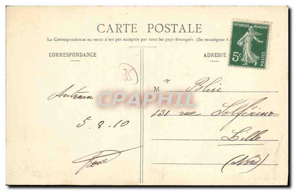 Antrain-Couësnon — Le vieux Pont — Collection H. L. M. — Rückseite