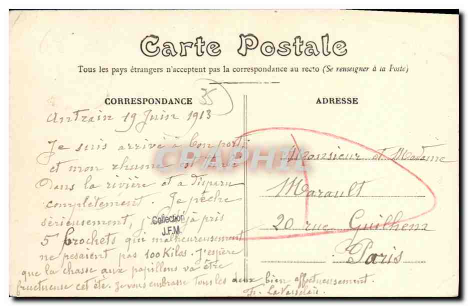 Antratin (L-et-V.) — Le Pont et le déversoir du Canon — E. Mary-Rousselière, édit. Rennes — Reverso