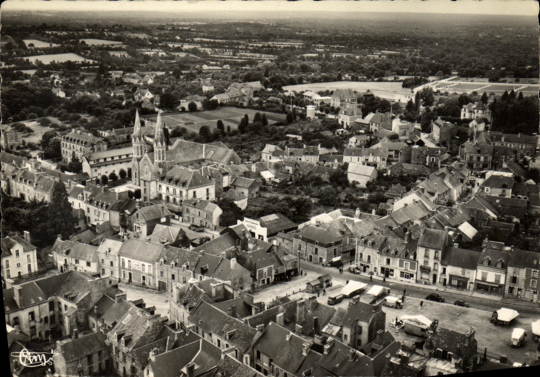 Bain-de-Bretagne (Il-et-V.) — Vue générale — série 21067 — éditeur Mâcon (Imp. Mâcon)