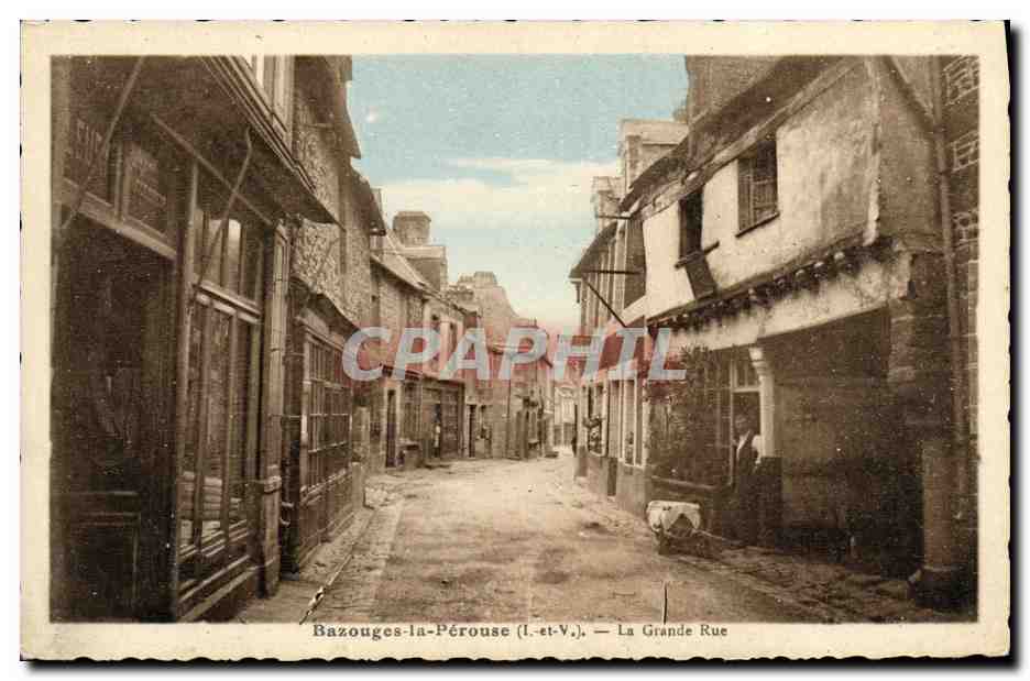 Bazouges-la-Pérouse (I.-et-V.) — La Grande Rue - Anverso