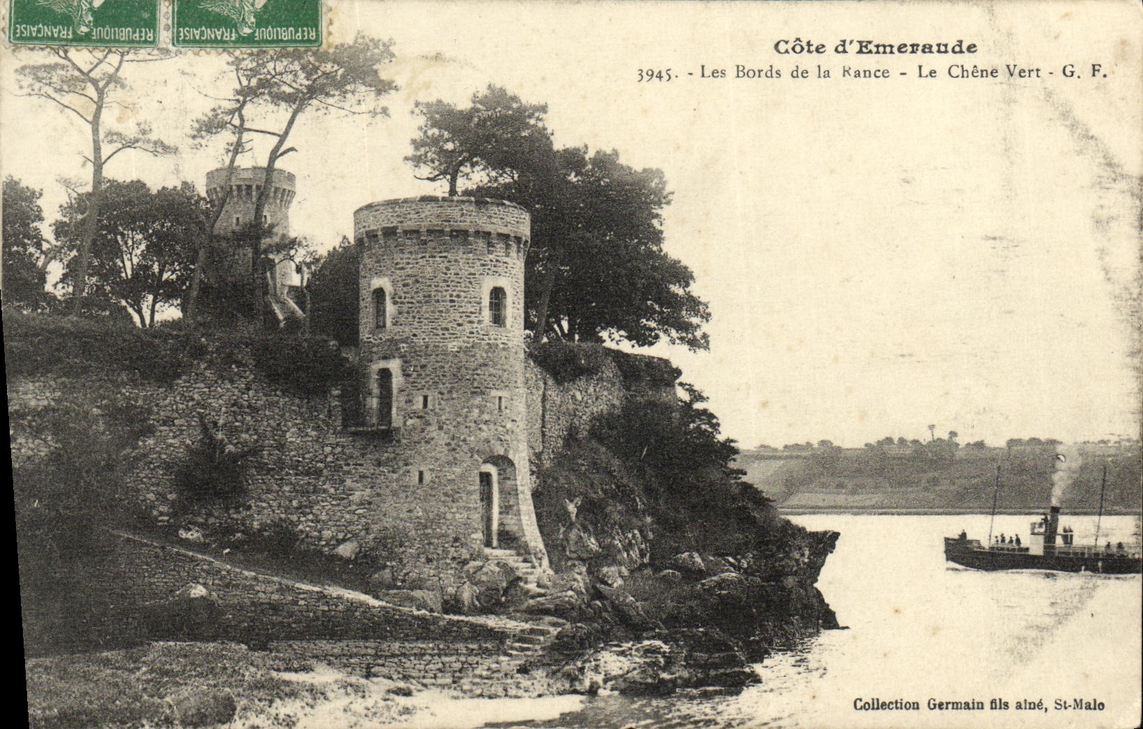 Les Bords de la Rance - Le Chêne Vert - G.F. - Collection Germain fils aîné, St-Malo