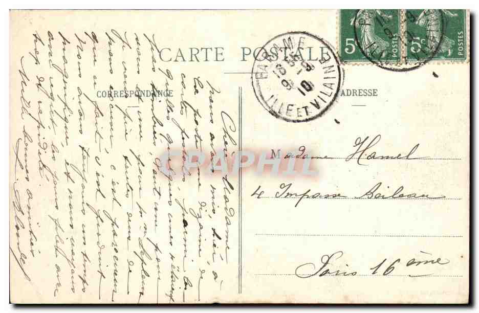 Les Bords de la Rance - Le Chêne Vert - G.F. - Collection Germain fils aîné, St-Malo — Achterkant