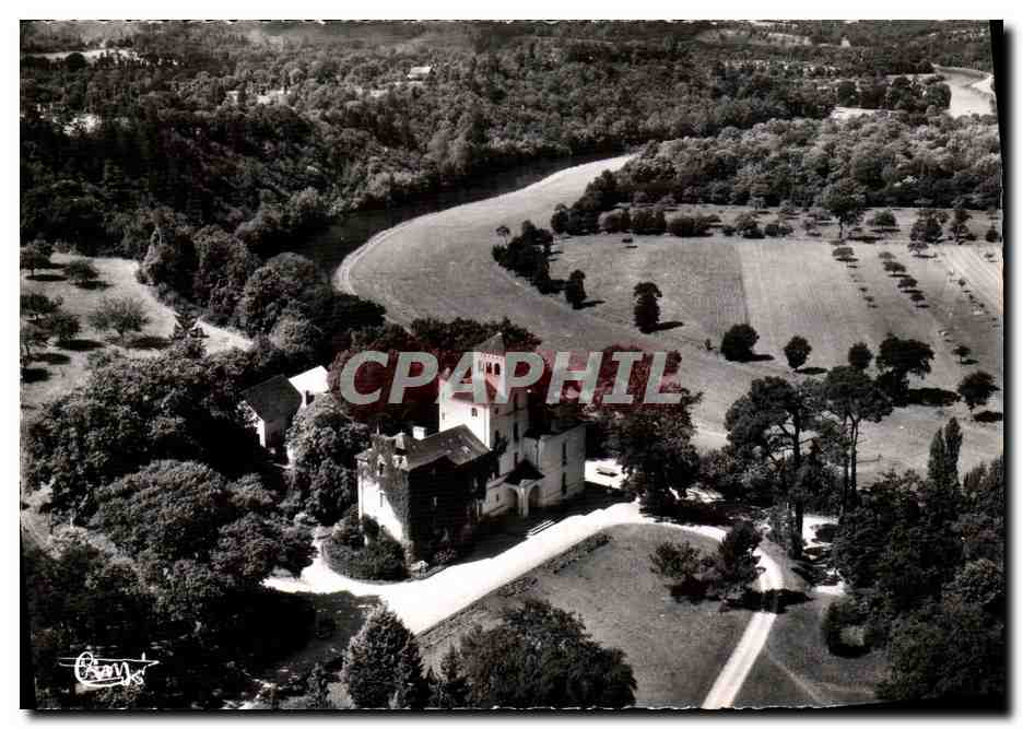 CPM Bourg des Comptes Vue aerienne Chateau de Montrive