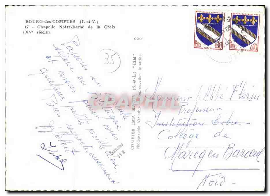 Bourg-des-Comptes — Chapelle Notre-Dame de la Croix (XVe siècle) — Comhuer — Reverso