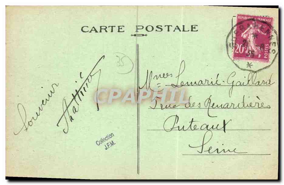 Bréal-sur-Montfort (Il-et-V.) — Parc et Château de la Haute Forêt — éditeur non identifié — Verso