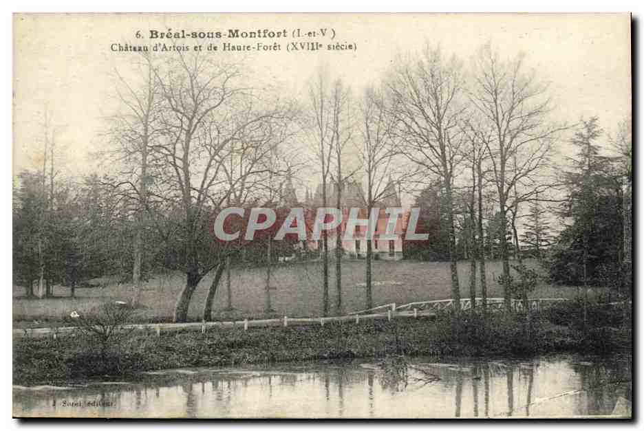 CPA Breal Sous Montfort Chateau d Artois et de Haute Foret