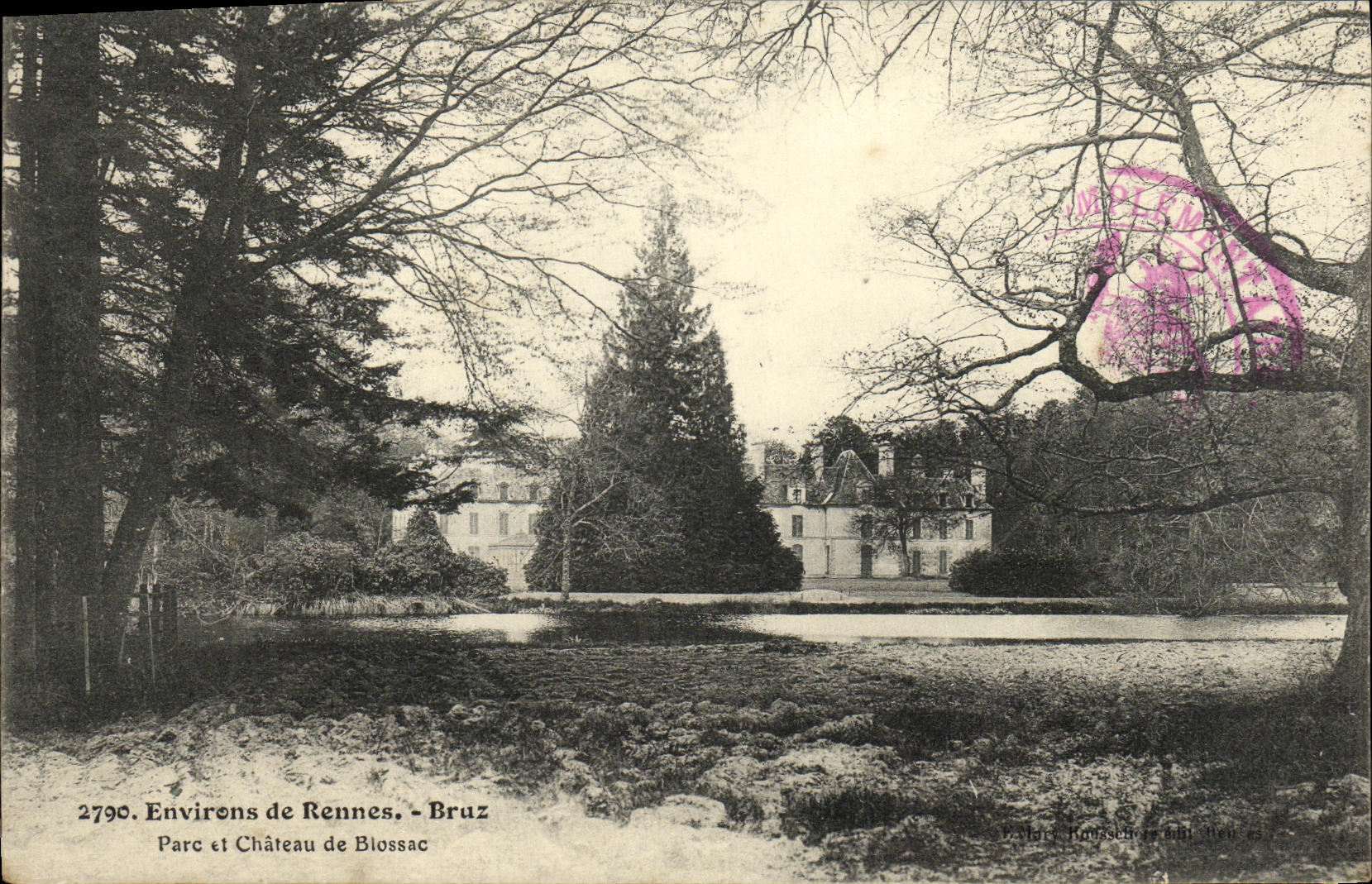 Parc et Château de Blossac — Environs de Rennes, Bruz — Marie Roussen, éditrice, n° 2790