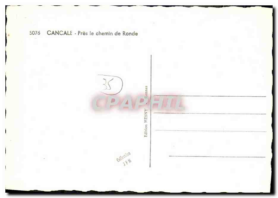 Cancalé - Près le chemin de Ronde — Édition MESNY Rennes n°5076 — Rückseite