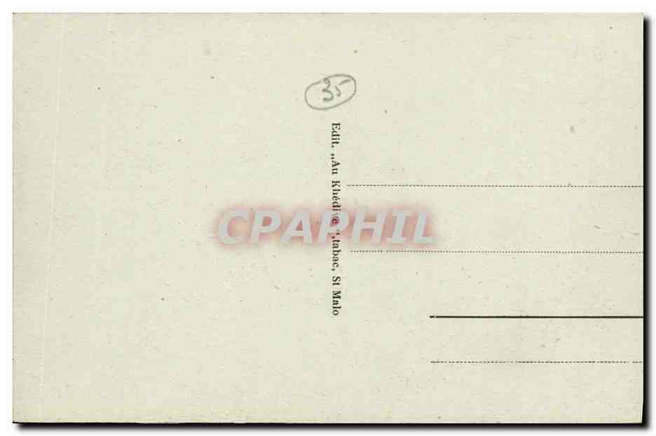 CPA Cancale La Houle  — Rückseite