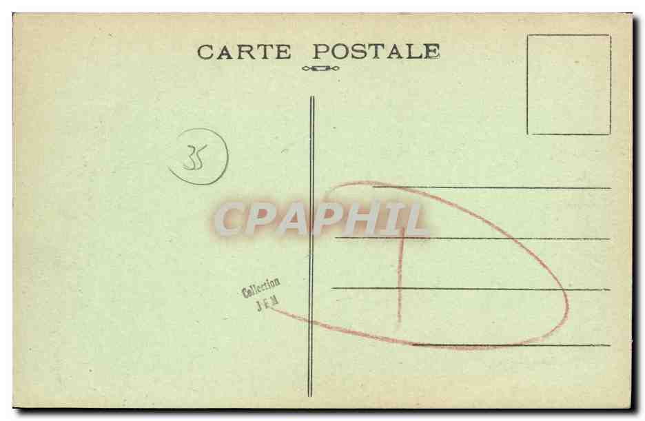 Cancale (I.-et-V.) — Vue sur les Falaises et la pleine mer — A. Lamire, Edit. Rennes. — Verso