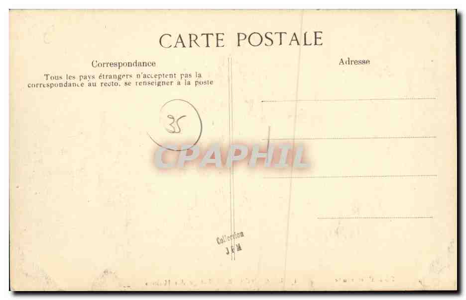 CPA Cancale Triage des Huitres Ostreiculture — Verso
