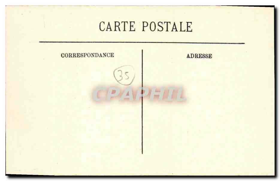 CPA Cancale Le Depart de la Caravane Bateaux — Rückseite