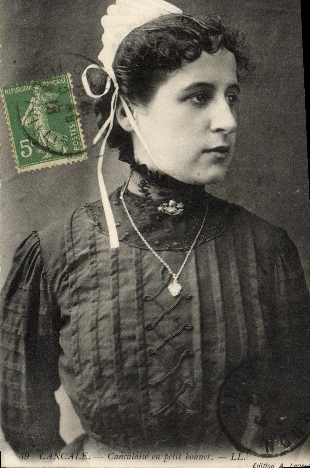 Cancalaise en petit bonnet — LL. — Édition A. Leago