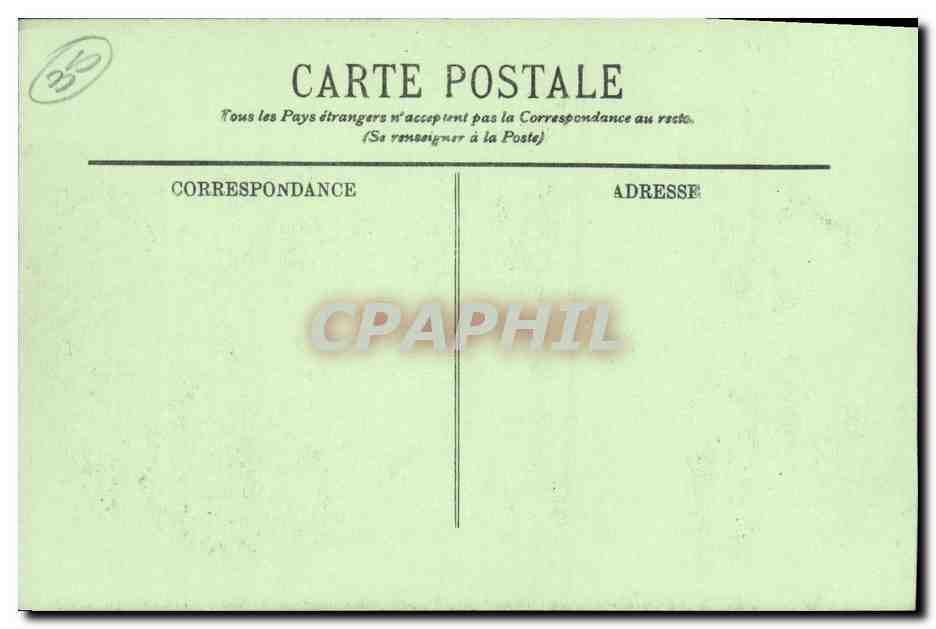 CPA Cancale Le Mole le Jour des Regates Bateaux — Verso